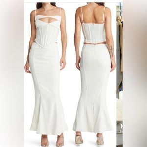 House of CB Paloma ivory dress